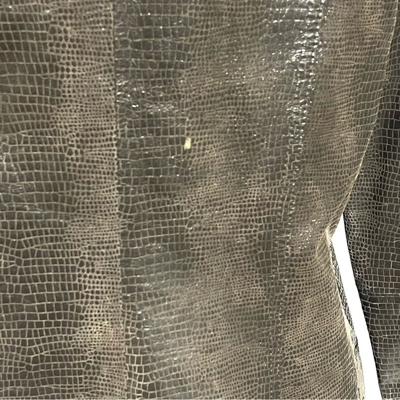 VINTAGE I.E. Woman 100% Leather Brown Jacket Size L - Picture 8 of 15